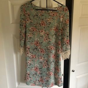 Light blue floral dress